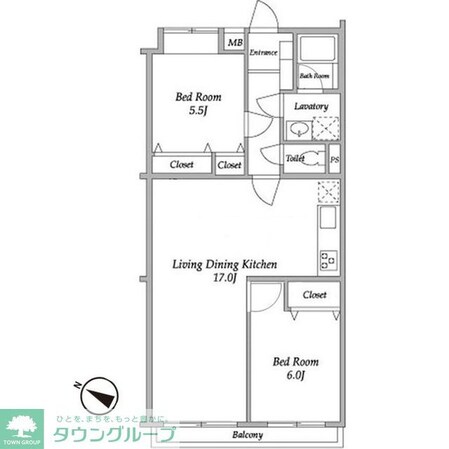 ガーデンハウス千歳船橋の物件間取画像